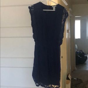 Navy blue lace dress